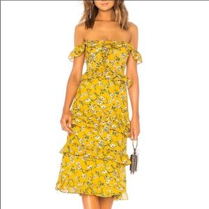 Tularosa Lily Dress in Yellow